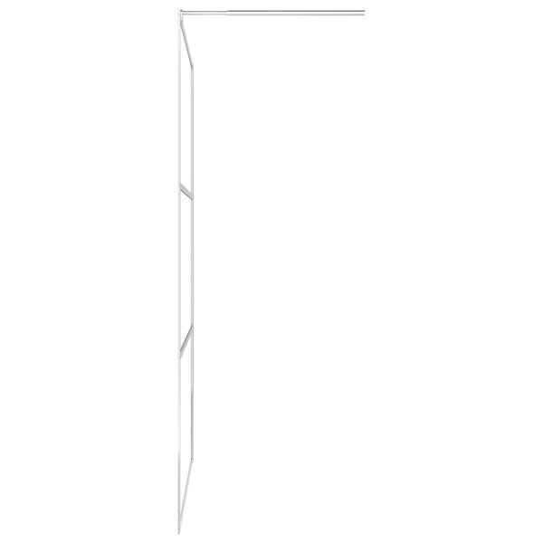 vidaXL brusevæg med halvt matteret ESG-glas 100x195 cm