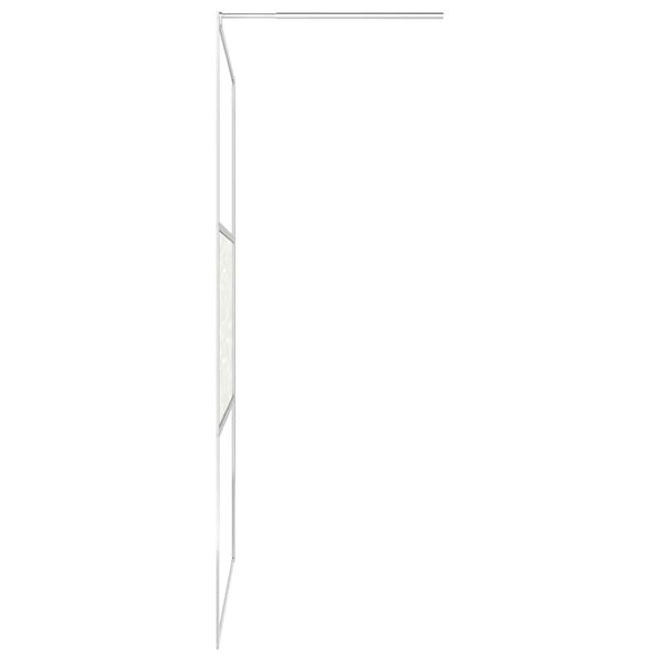 vidaXL brusevæg ESG-glas med stendesign 90x195 cm