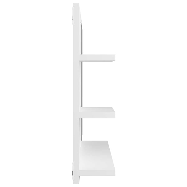 vidaXL Baderomsspeil hvit 60x10,5x45 cm sponplate