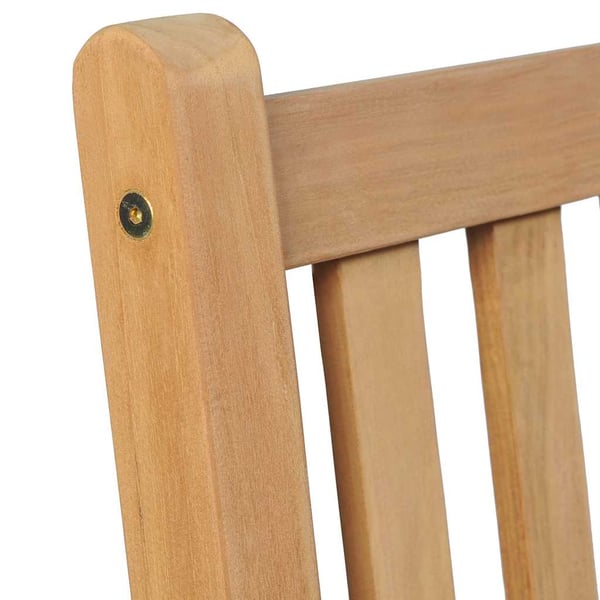 vidaXL 7-delers hagespisesett 140x80 cm heltre teak