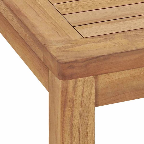 vidaXL 7-delers hagespisesett 140x80 cm heltre teak