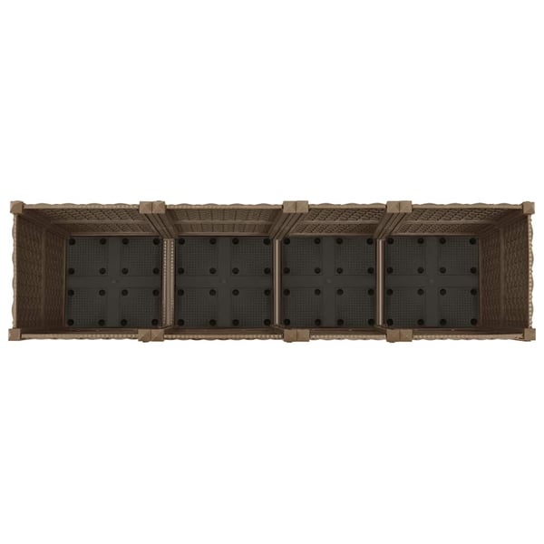 vidaXL højbed 160x40x38 cm polypropylen