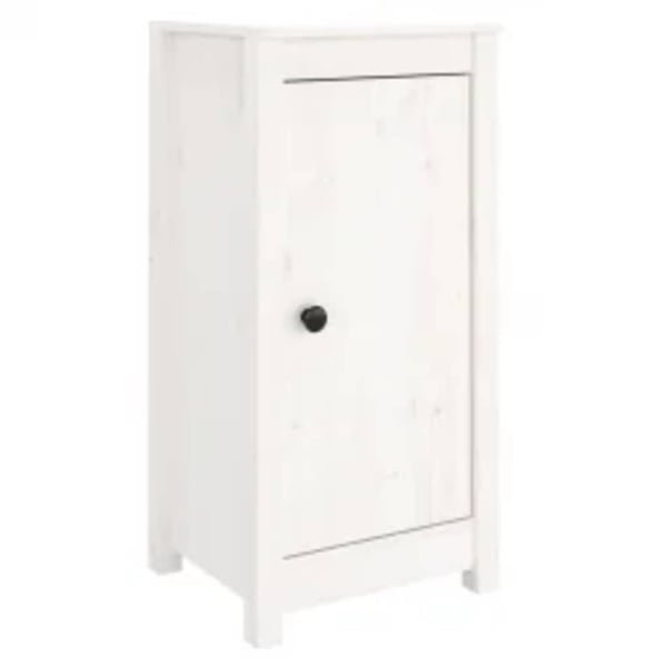 vidaXL skænke 2 stk. 40x35x80 cm massivt fyrretræ hvid