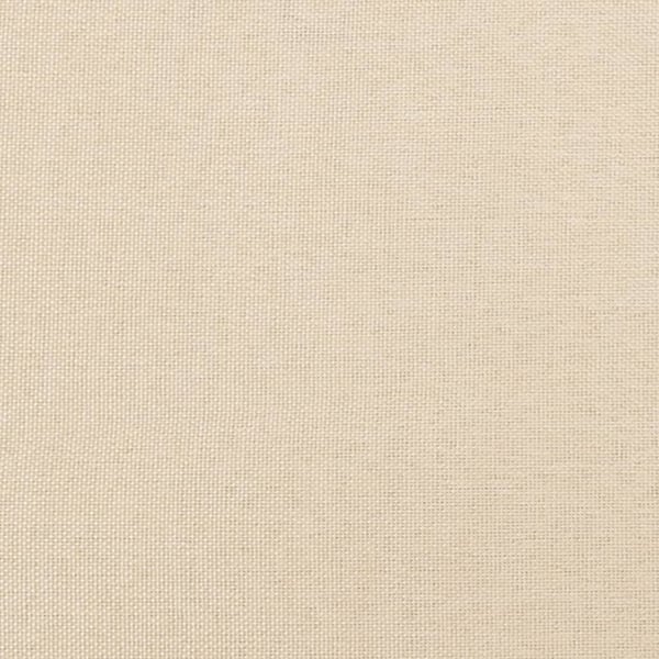 vidaXL sengeramme med sengegavl 120x200 cm stof cremefarvet