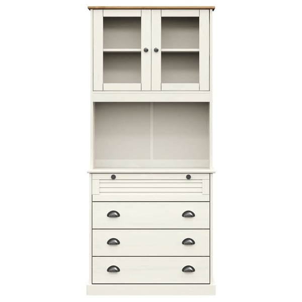 vidaXL Highboard VIGO hvit 80x40x176 cm heltre furu