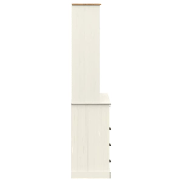 vidaXL Highboard VIGO hvit 80x40x176 cm heltre furu
