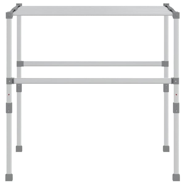 vidaXL Tørkestativ 83x(50-55)x(40-85) cm aluminium