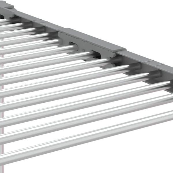 vidaXL Tørkestativ 83x(50-55)x(40-85) cm aluminium