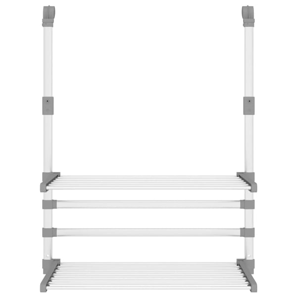 vidaXL tørrestativ til altan 54x25x42 cm aluminium