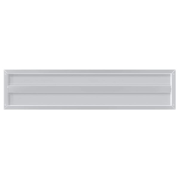 vidaXL Vegghyller 2 stk 100x23,5x3 cm sølv rustfritt stål