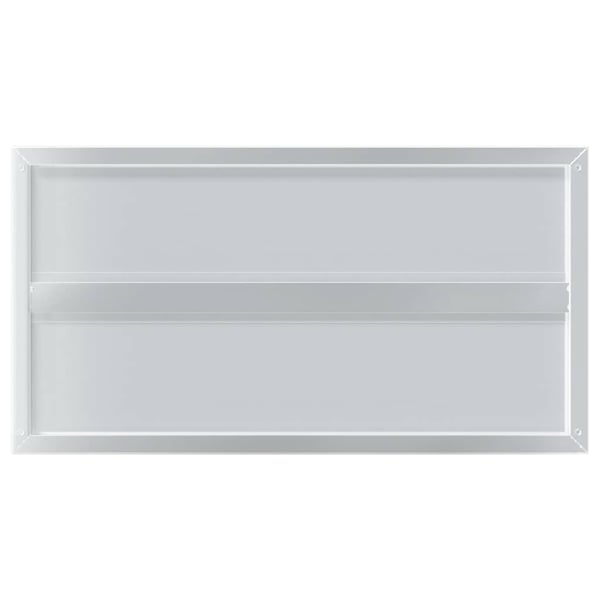 vidaXL Vegghyller 2 stk 75x40x3 cm sølv rustfritt stål