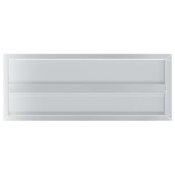 vidaXL Vegghyller 2 stk 75x30x3 cm sølv rustfritt stål