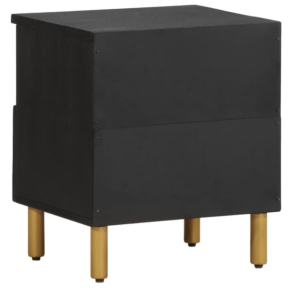 vidaXL Sängbord svart 40x33x46 cm konstruerat trä