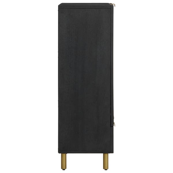vidaXL Högskåp svart 60x33x100 cm konstruerat trä