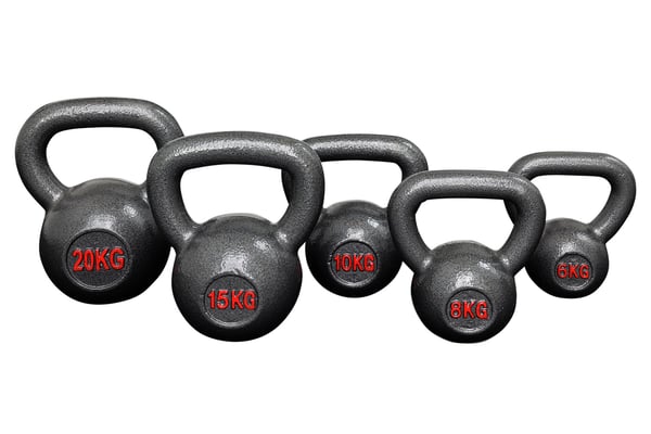 Valurautainen kahvakuula - 15 kg kunto- ja voimaharjoitteluun