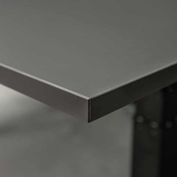 Justerbart skrivebord med dobbelt motor - 140x80 cm - Hvid / Antracit