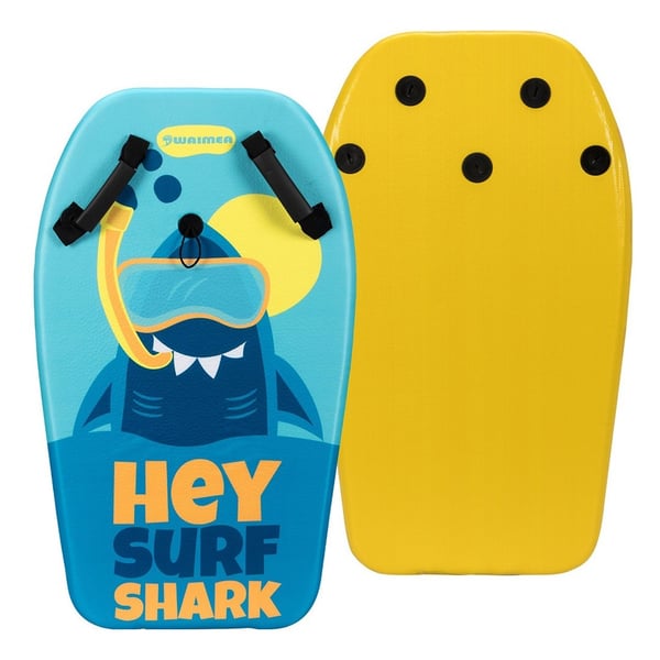 Bodyboard med håndtag - Surf Shark Blue