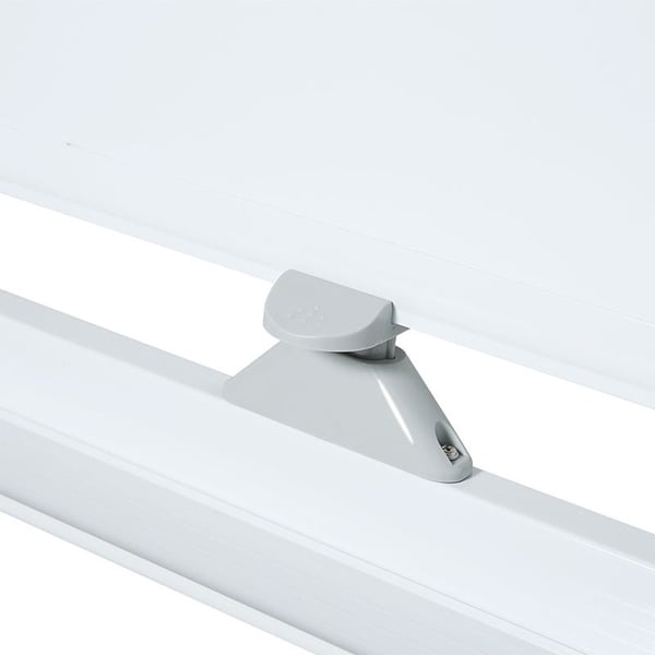 Mobil whiteboardtavle 90x120 cm - Dobbeltsidet - Hvid