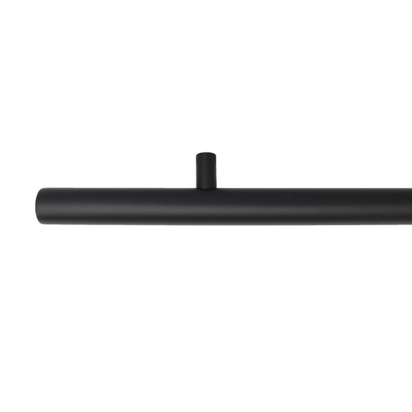 Sort designer trappegelænder - 120 cm + 2 holdere