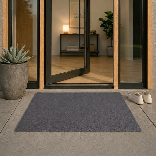 Kokosmåtte 80x120cm - Grå - 24 mm tyk