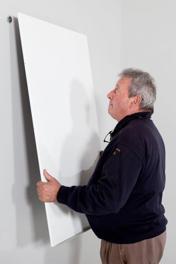 Whiteboard væg PRO 5 paneler hvid 200x500 cm Polyesterbelægning