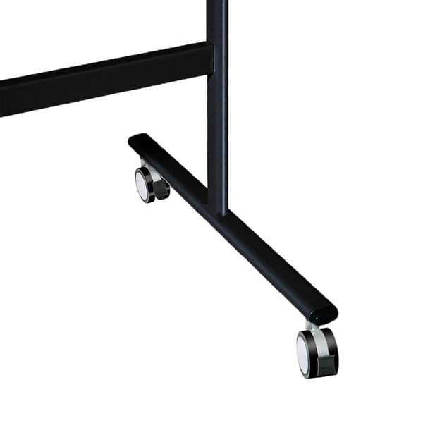 Mobil whiteboardtavle 90x120 cm - Dobbeltsidet - Sort