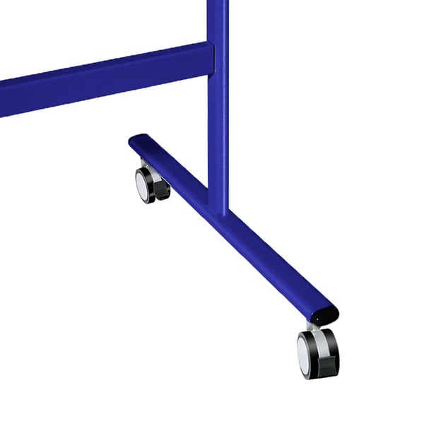 Mobil whiteboardtavle 100x150 cm - Dobbeltsidet - Blå