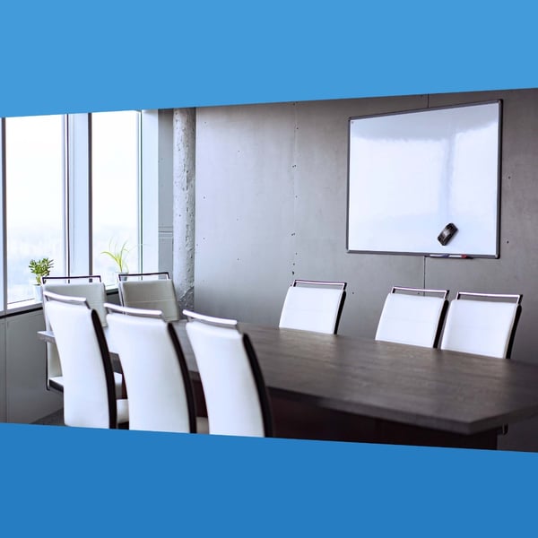 Whiteboard med sort ramme - Emalje - Magnetisk - 100x200 cm