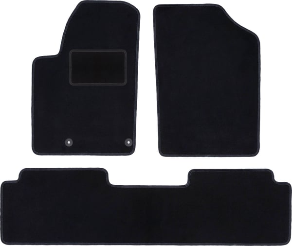 Svarta bilmattor i velour till: Citroën Xsara Picasso minibuss (1997-2010)