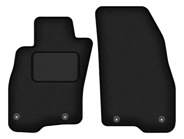 Etupuskurin matot Fiat Punto 12' hatchbackiin (2012-2018) musta