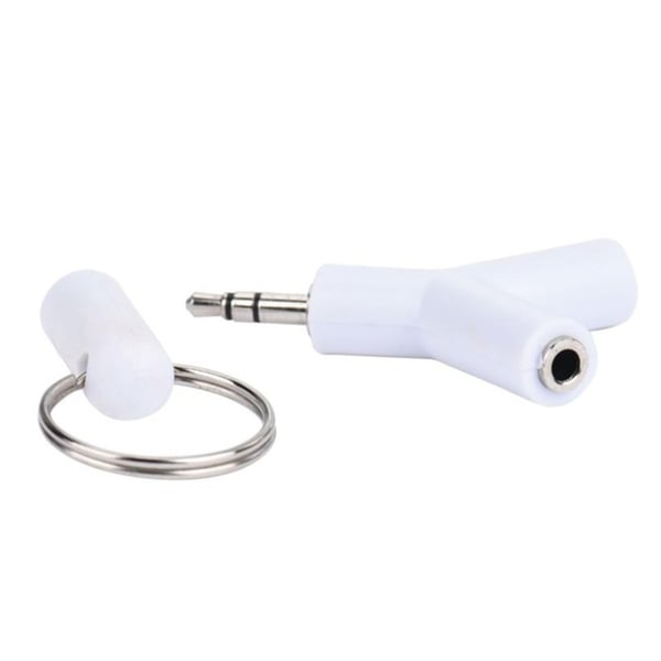 Universal Aux Splitter Adapter Key Ring, kuuntele 2 samanaikaisesti!