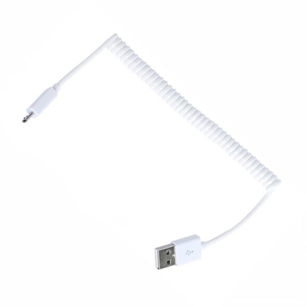 Android -latauskaapeli USB/MICRO USB -kierrekaapeli (valkoinen)