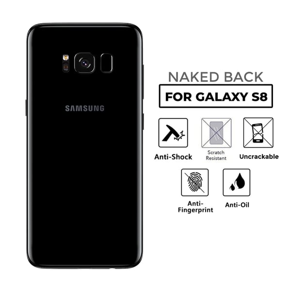 Samsung Galaxy S8 Läpinäkyvä ihon suojaava muovi selkä