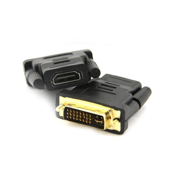 Kultainen DVI -HDMI -sovitin 1080p 4K UHD 3D -TV