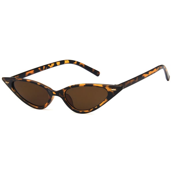 Brun leopard smal briller brunt glas