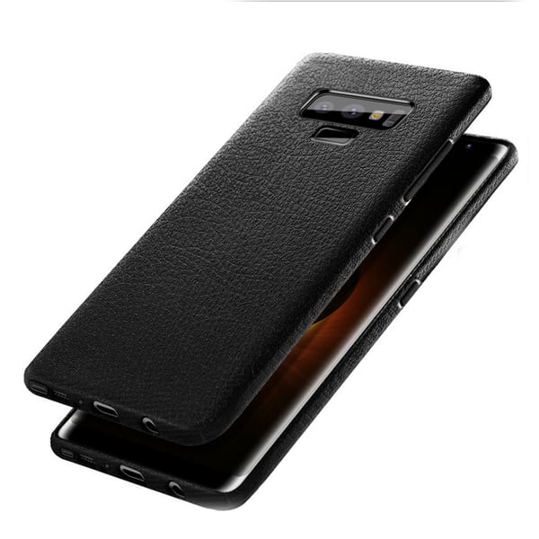 Samsung Galaxy Note 9 Mobilskal Svart Läder Skinn