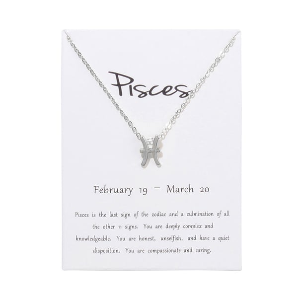 Lahjakaulakoru Zodiac Sign Fish Kalat kaulakoru