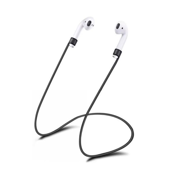 Svart Apple AirPods 1/2/Pro Strap Halsrem Snöre Hänga Runt Halsen
