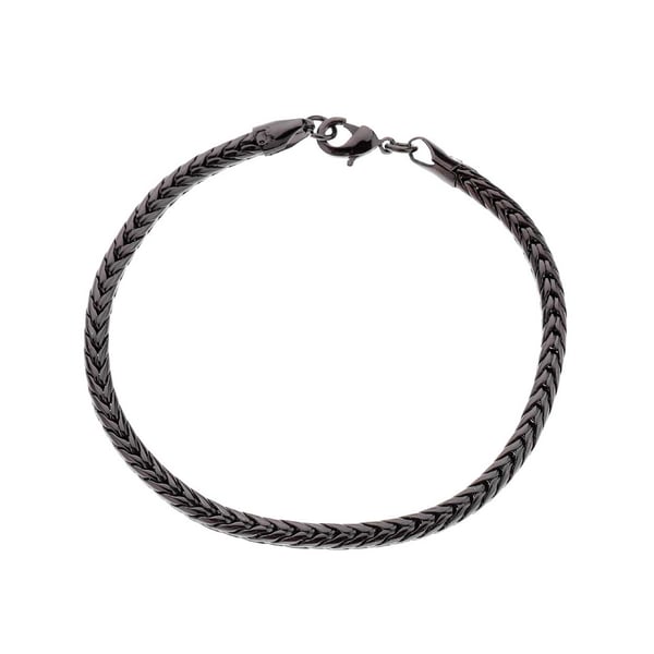 Rannekoru ketju Black Gunmetal Men's Mashed Link Link