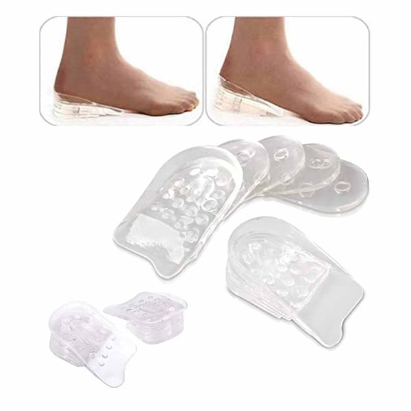 5-pack Hanki pidempään pohja-geelikenkälisäkkeet lisääntynyt pituus jopa 3 cm: iin saakka