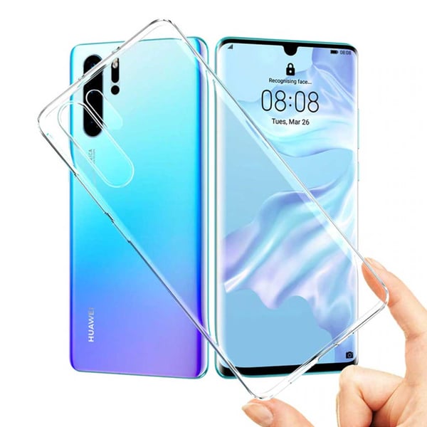 Ohut läpikuultava mobiili kuori Huawei P30 Pro Läpinäkyvä