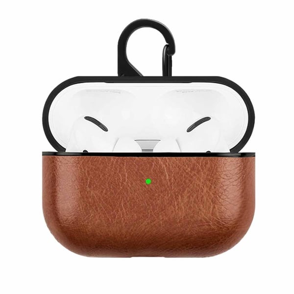 Apple AirPods 3 pussin kotelon suojakotelo nahka ruskea