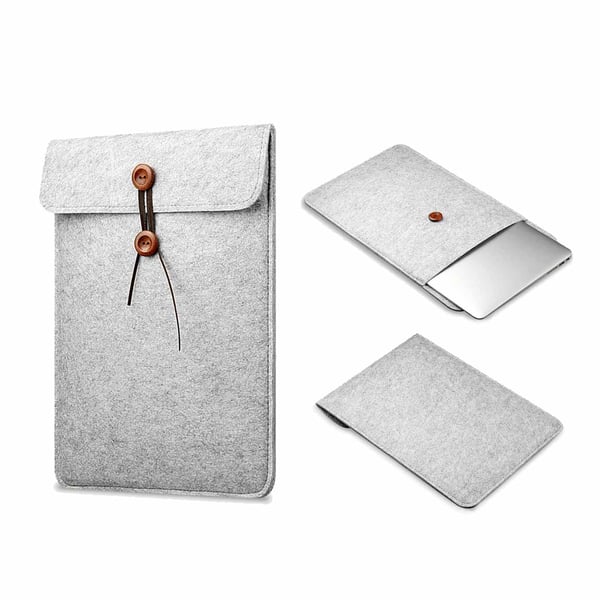 Computer Case Laptop Case Sleeve Gray Filt - 15,6 inches
