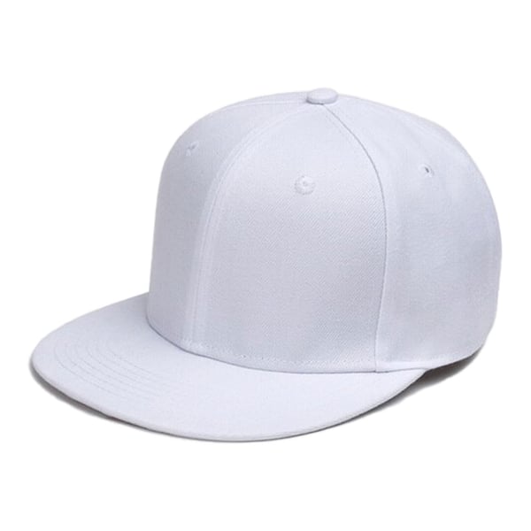 Hvid Cap Snapback med spænde