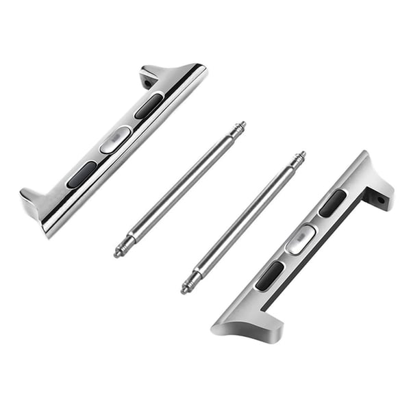 Apple Watch 42/44/45 Adapter Connector 18mm Clock Armbånd sølv