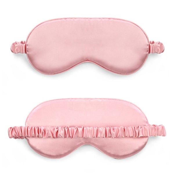 Mjuk Sovmask Ögonmask i Silke Flyg Resor – Rosa