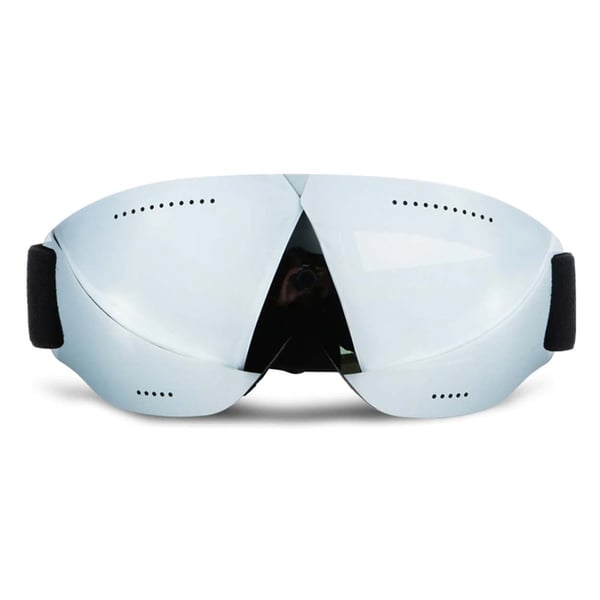 Skidglasögon Silver Spegelglas Mirro Goggles MC MX UV-Skydd Skidglasögon Silver Spegelglas Mirro Goggles MC MX UV-Skydd