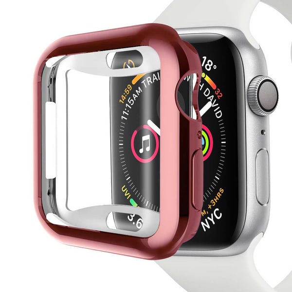 Kattava Apple Watch 4/5/6/Katso kuoren näytönsuoja vaaleanpunainen 40 mm
