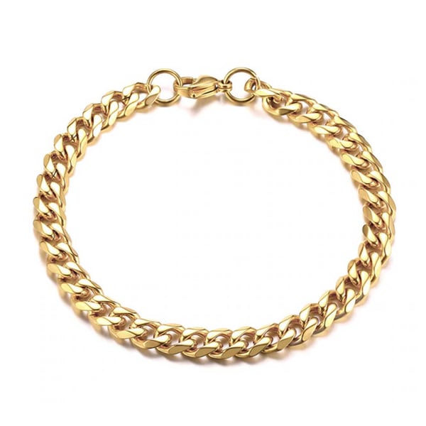 Pansar Link Armbåndskjede armbånd gull 7.5mm