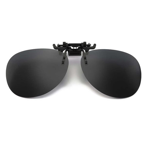 Clip-on Aviator-aurinkolasit pilottilasit mustat Clip-on Aviator-aurinkolasit pilottilasit mustat